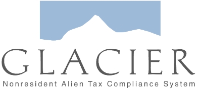 GLACIER Logo & header for GLACIER section
